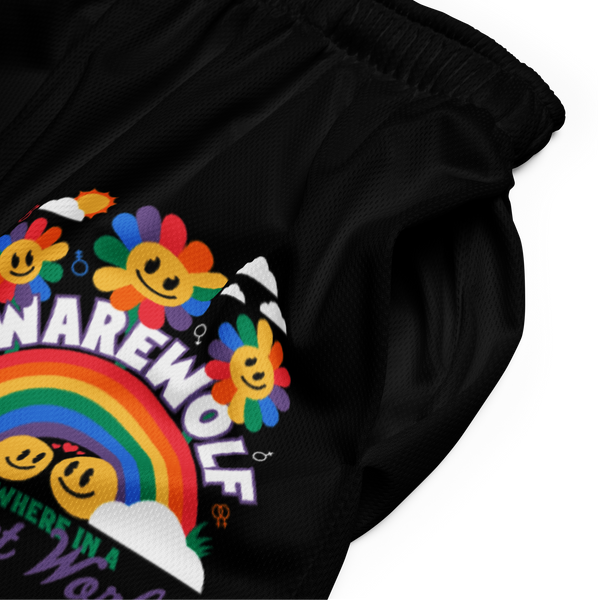 Perfect World Mesh Shorts - Awarewolf Apparel