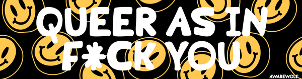 FU Bumper Sticker - Awarewolf Apparel