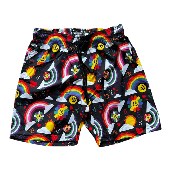 Perfect World Swim Shorts - Awarewolf Apparel