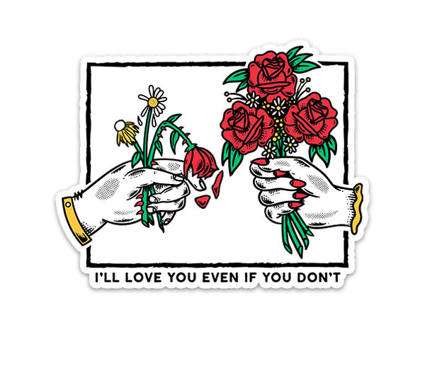 Love You Sticker - Awarewolf Apparel