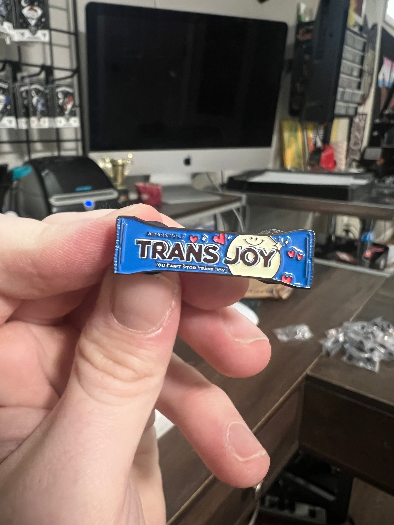 Misprint Trans Joy Pin