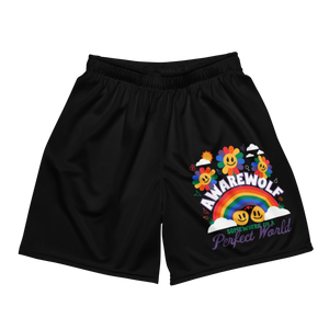 Perfect World Mesh Shorts - Awarewolf Apparel