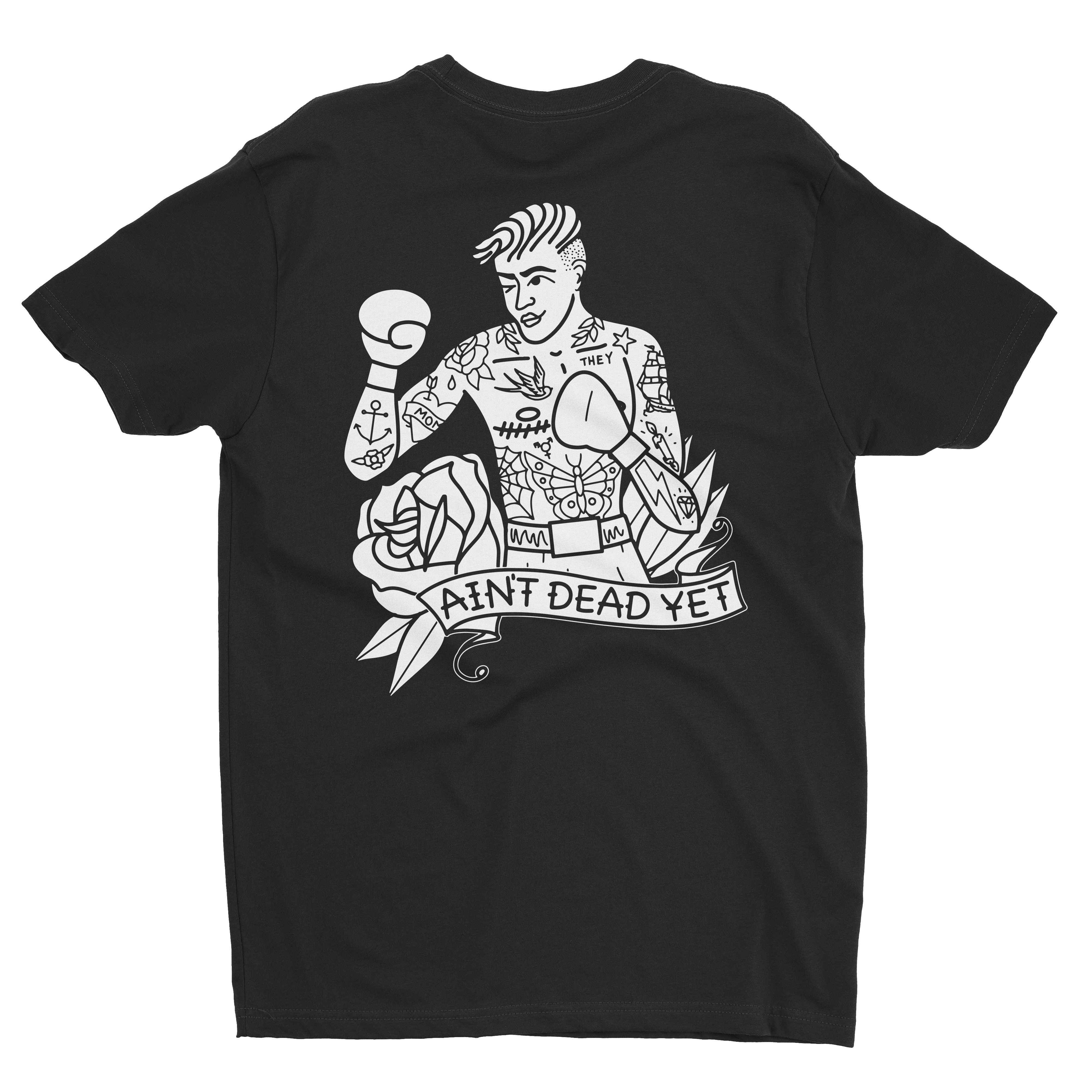 【DISCERNMENT】Empty damage short sleeve T-shirt file.jpg
