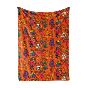 Hell Plush Blanket - Awarewolf Apparel