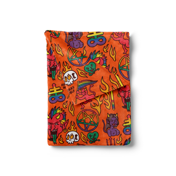 Hell Plush Blanket - Awarewolf Apparel