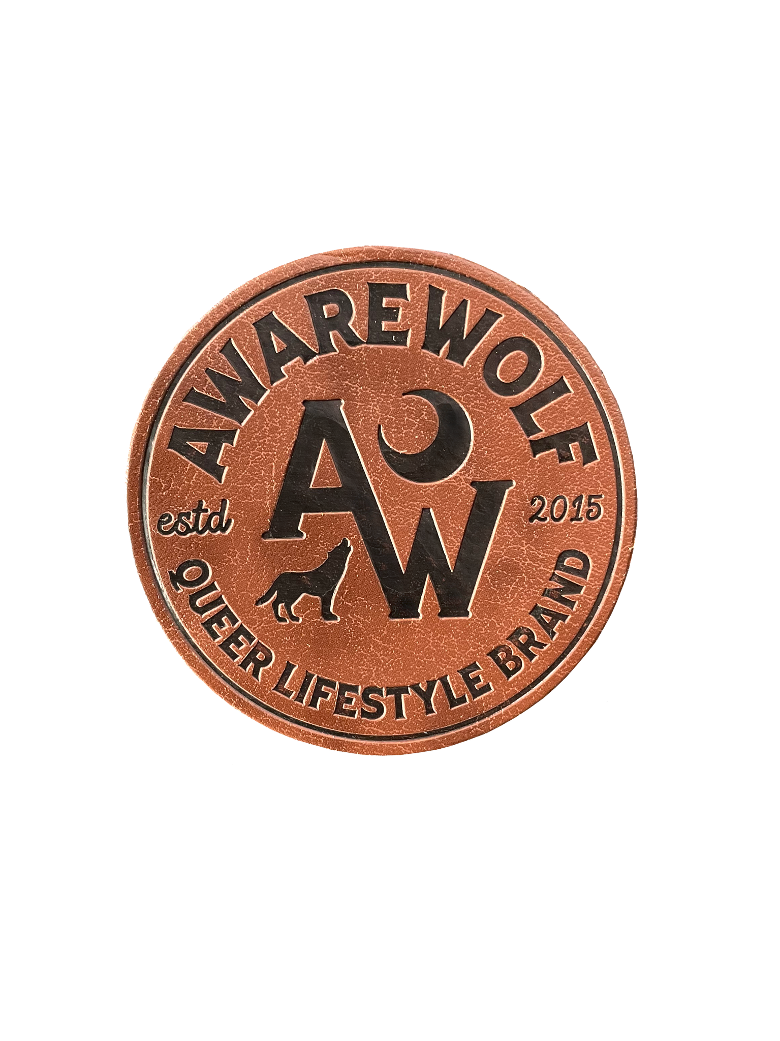 Faux Leather Patch - Awarewolf Apparel