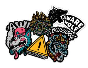 Sticker Pack - Awarewolf Apparel