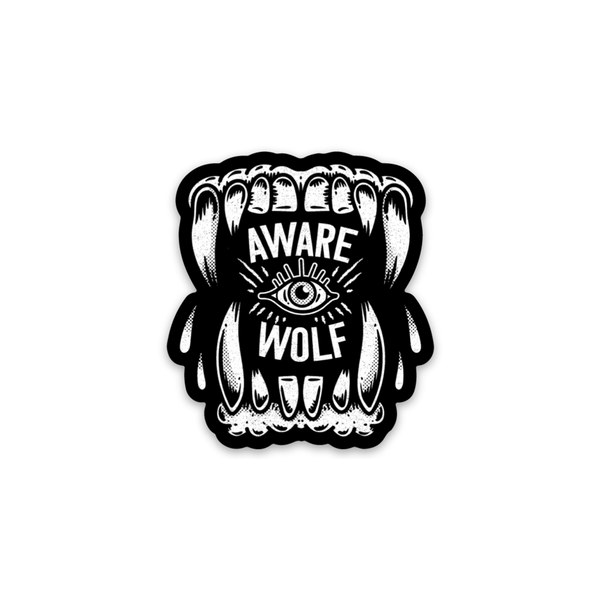 Teeth Sticker - Awarewolf Apparel