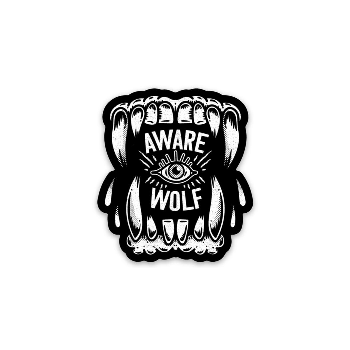 Teeth Sticker - Awarewolf Apparel